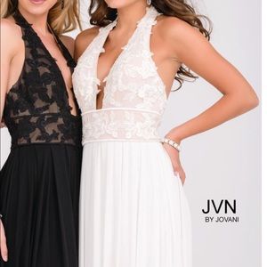 Beautiful white JVN by Jovani gown